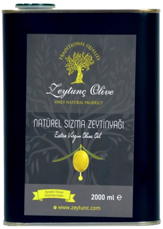 Ayvalık erken hasat zeytinyağı 2 lt 2025 Ekim sıkımı Zeytunç