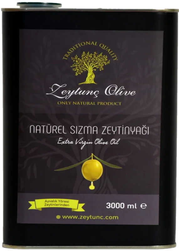 Zeytunç Olive Ayvalık Erken Hasat Zeytinyağı 3 Lt 2025 Ekim Sıkımı